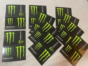  white hose sama Monster Energy sticker 4 sheets ×10 seat 