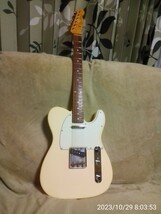 Fender Japan TL62 テレキャスター クリーム色 打痕スレなし美品 肉厚ソフトケース付き_画像1