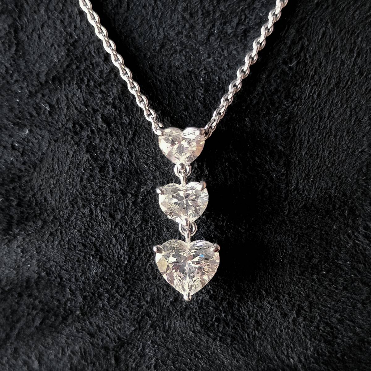 ヤフオク! - K18WG ネックレス ダイヤモンド 0.60ct 45c...