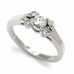 Cartier Valerin Ring #49 7 N4230347 PT950 Всего 0,18CT Diamond Новые готовые платиновые аксессуары использовали бесплатную доставку