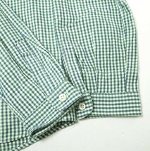 maillot マイヨ sunset gingham small collar shirts サンセットギンガムチェックスモールカラーシャツ MAS-005 2 GREEN/NAVY g12254_画像4