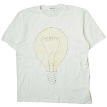 JIMI ROOS ジミルース イタリア製 電球刺繍デザインTシャツ M ホワイト 半袖 アート トップス g13272_画像1