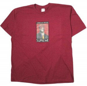 新品 SUPREME シュプリーム 23AW アメリカ製 American Psycho Tee アメリカンサイコTシャツ XL Cardinal WEEK7 半袖 トップス s18528
