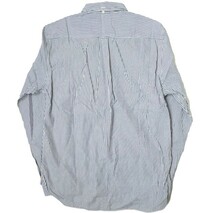 BEAMS PLUS ビームスプラス 日本製 ロンドンストライプボタンダウンシャツ 11-11-3212-139 XS NAVY/WHITE 長袖 BD トップス g13236_画像2