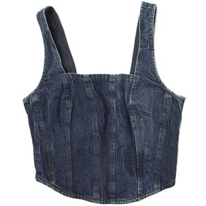 BAUM UND PFERDGARTEN バウムウンドヘルガーデン 23SS デニムコルセットトップス 22862-SS23-MAR Free Indigo トップス g12957