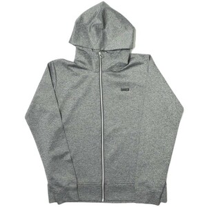 新品 Danke Schon ダンケシェーン 23AW JERSEY HOODY 立体ロゴ ジップアップパーカー UNS23AW-020B L チャコール スウェット g14252