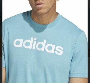 adidas エッセンシャルズ リニア刺しゅう ロゴTシャツ