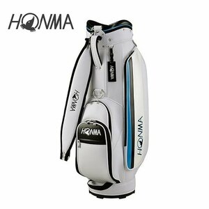 新品 HONMA ホンマ CB12309 キャディバッグ ホワイト/サックス 9インチ 47インチ対応 2.9kg 日本仕様