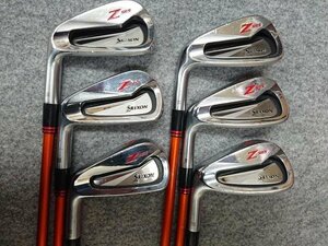 特注 左用 スリクソン SRIXON Z565 レッドカラーカスタム #5-PW 6本 Miyazaki Kaula ミヤザキ カウラ 8 (S) レフティー 日本 ダンロップ