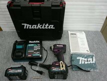 @【中古】 美品 マキタ 充電式インパクトドライバ TD001G パープル TD001GDXAP 40Vmax 2.5Ah バッテリ2本・充電器・ケース付_画像1