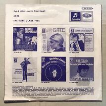 ◆ドイツORG◆ DAVE CLARK FIVE / PUT A LITTLE LOVE IN YOUR HEART ◆貴重ジャケット付き/COLUMBIA水色ラベル/マージービート_画像2