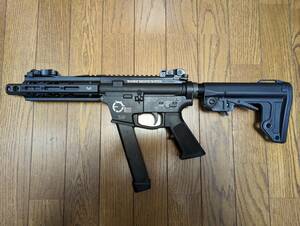 バトンエアソフト BATON airsoft　King Arms TWS 9mm GBB SBR【JASG認定】ガスガン M4 PCC　（検索用　東京マルイ　MWS）