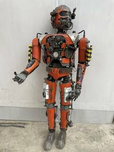 等身大ロボット オブジェ ハンドメイド　手作り　ブリキ 　レトロオブジェ　アンティーク 　造形物オブジェ ハロウィン　置物 　 　