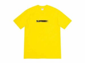 20ss Supreme Motion Logo Tee Yellow Lサイズ モーションロコTシャツ ノベルティ付