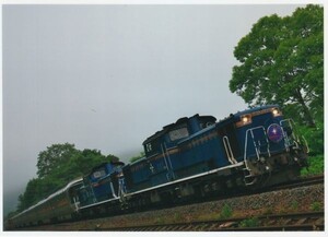 鉄道写真 / 寝台特急 カシオペア DD51 1138 ディーゼル機関車 2L判（127mm×178mm）