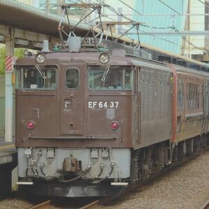 鉄道写真 ～ EF64 37 電気機関車 （89mm×89mm）