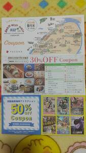 パソナ　株主優待券1セット　飲食30%off、アトラクション50%off