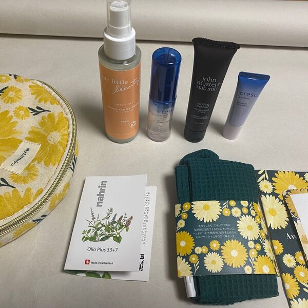 7点セット my little box ポーチ ボディスプレー 保湿 ヘアバンド他