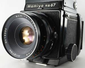 【美品】【完全動作品】 ★ MAMIYA マミヤ RB67 + MAMIYA-SEKOR C 127mm F3.8 + (WL, CdS) ファインダー ★ 千円出品、全国一律、送料無料