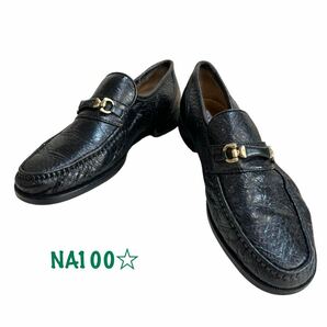 NA100☆ Fontana フォンターナ ビットローファー size39 ブラックの画像10