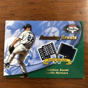 佐々木 主浩 FLEER 150枚限定 ジャージカード Sasaki