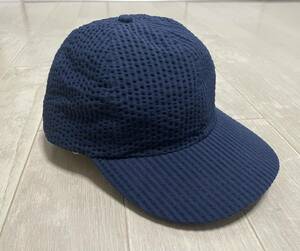 BEAMS ビームス cap サッカー 6パネル キャップ フリーサイズ ネイビー