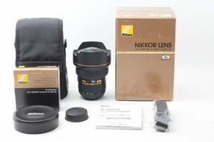 ◆新品同様◆ニコン Nikon AF-S NIKKOR 14-24mm F2.8G ED 新品フロントキャップ 付属品完備 元箱◇42622