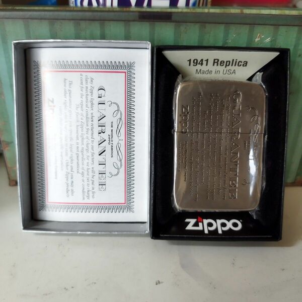 zippo guarantee 1941 レプリカ ギャランティー