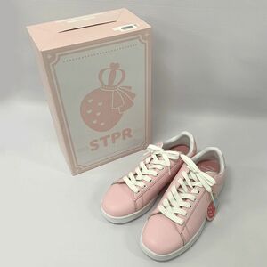 すとぷり すとろべりーぷりんす STPR ローカットスニーカー PINK 25-25.5cm/アーティストグッズ 店頭併売品《CD部門・山城店》A1484