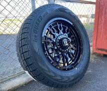 国産スタッドレス 120/150プラド H3 FJクルーザー 17インチ ヨコハマ アイスガード G075 265/70R17 タイヤホイールセット 1台分_画像5