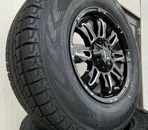 国産スタッドレス ハイラックス サーフ パジェロ 17インチ ヨコハマ アイスガード G075 265/65R17 タイヤホイールセット 1台分_画像5