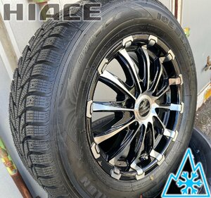 10月発送 スタッドレスタイヤホイールセット 車検対応 200系ハイエース SAILUN ICE BLAZER COMMERCIO ICE 215/65R16 BD12 16インチ