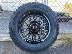 国産スタッドレス 120/150プラド H3 FJクルーザー 17インチ ヨコハマ アイスガード G075 265/70R17 タイヤホイールセット 1台分