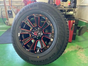 即日発送 120/150プラド FJクルーザー スタッドレス SAILUN WST3 265/70R17 17インチ 新品 タイヤホイールセット 1台分 ノーマル車高対応