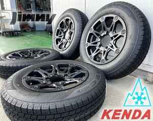 【スタッドレス】 JIMNY ジムニー JB23 JB64 JA12 JA11 タイヤホイール BDX08 KENDA KR36 175/80R16 新品タイヤホイール4本セット