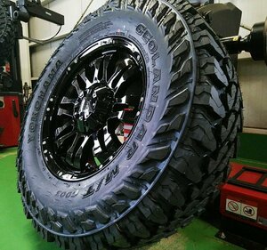 プラド ハイラックス サーフ FJ LEXXEL Balano ヨコハマ ジオランダー MT G003 265/70R17 タイヤホイール 17インチ