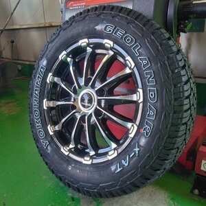 ハイエース200系 サマータイヤ ホイールセット 215/65R16 車検対応 ヨコハマ ジオランダー X-AT 16インチ BD12 新品4本セット