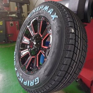 スタッドレス デリカ D5 エクストレイル CX5 タイヤホイールセット グリップマックス ICE-X SUV 225/70R16 16インチ DeathRock