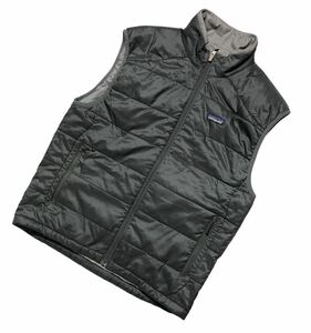 ● patagonia パタゴニア ● ロゴ ラベル PRIMALOFT プリマロフト 中綿入 ベスト グレー M