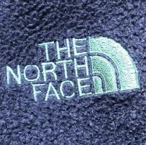 90s K-TY721 取り扱い ■ THE NORTH FACE ノースフェイス ■ NA3268 ロゴ 刺繍 フルジップアップ ボア フリース ジャケット ネイビー M_画像4