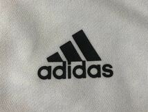 ■ adidas アディダス ■ バック ビッグ パフォーマンス ロゴ プリント スウェット フルジップ パーカ ホワイト M_画像5