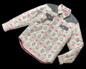 ■ PHERROW'S フェローズ ストーミーブルー ■ シンサレート中綿入 ネイティブ柄刺繍 キルティング ウエスタン ジャケット グレー 42