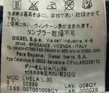 ■ DIESEL ディーゼル ■ LHELA ロゴ ラベル ユーズド色落ち ダメージ加工 ストレッチ素材 インディゴ デニム 25_画像7