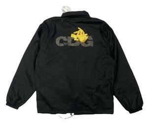 未着用 タグ付 ■ CDG COMME des GARCONS コムデギャルソン × Pokmon ポケモン ■ ピカチュウ プリント コーチ ジャケット ブラック S