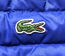 ● LACOSTE ラコステ ● ロゴ ワニ ワッペン 中綿 ダウン ジャケット ブルー系 M_画像6