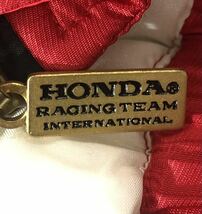 当時物 ヴィンテージ ■ HONDA RACING TEAM ホンダ ■ バック ビッグ ロゴ プリント ワッペン 中綿入 レーシング ナイロン ジャケット M_画像9
