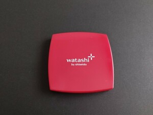  compact mirror magnifying glass attaching red hand-mirror pocket mirror red Shiseido watasi plus 