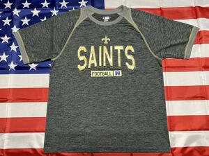 新品未使用　MADE IN USA NFL Tシャツ（NO SAINTS/セインツ）TX3 COOL DRY Tシャツ　LARGE グレー