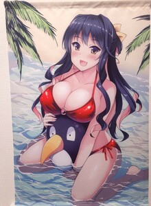 説明必読 ネコポス発送条件あり サークル Moon Wort 販売 艦隊これくしょん 艦これ 長波 水着 B2サイズ タペストリー