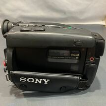 8㎜ビデオカメラ SONY Video8ビデオカメラ CCD-TR75 別売りバッテリーにて録画再生のみ確認済み_画像4